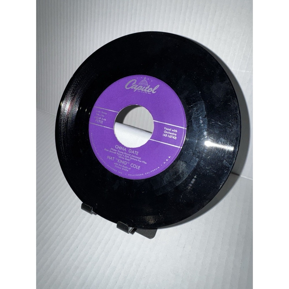 Vintage Nat King Cole China Gate 45 RPM Capitol Pop Vinyl Record